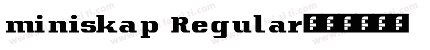 miniskap Regular字体转换